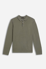 POLO CON BOTTONI SALVIA