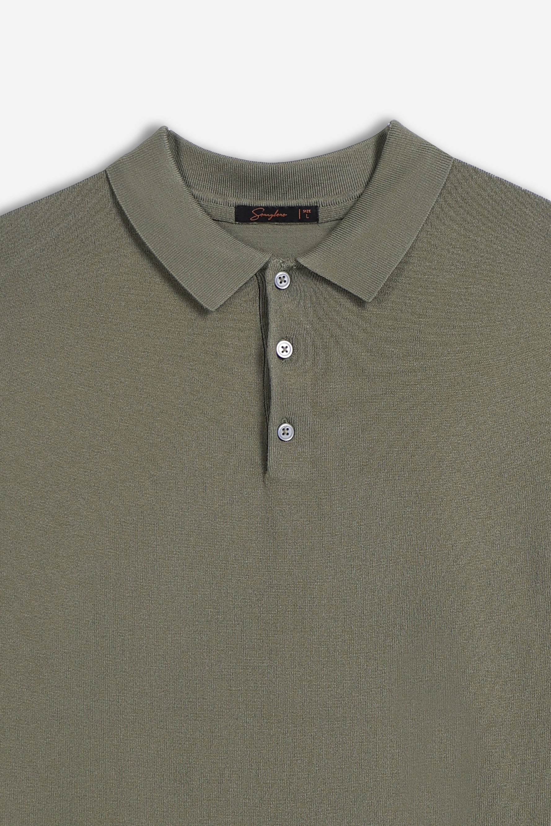 POLO CON BOTTONI SALVIA