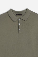 POLO CON BOTTONI SALVIA