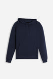 MAGLIA MODELLO FELPA CON CAPPUCCIO E MARSUPIO DENIM