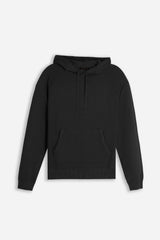 MAGLIA MODELLO FELPA CON CAPPUCCIO E MARSUPIO NERO