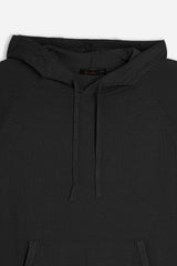 MAGLIA MODELLO FELPA CON CAPPUCCIO E MARSUPIO NERO
