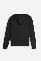 MAGLIA MODELLO FELPA CON CAPPUCCIO E MARSUPIO NERO