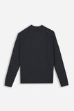 MAGLIA MEZZO COLLO A COSTINE M-DENIM