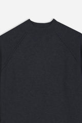 MAGLIA MEZZO COLLO A COSTINE M-DENIM
