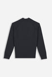 MAGLIA MEZZO COLLO A COSTINE M-DENIM