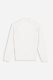 MAGLIA MEZZO COLLO A COSTINE PANNA