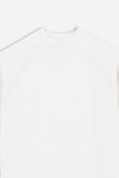 MAGLIA MEZZO COLLO A COSTINE PANNA