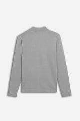 CARDIGAN CON ZIP E COLLO BOMBER M G.CHIARO