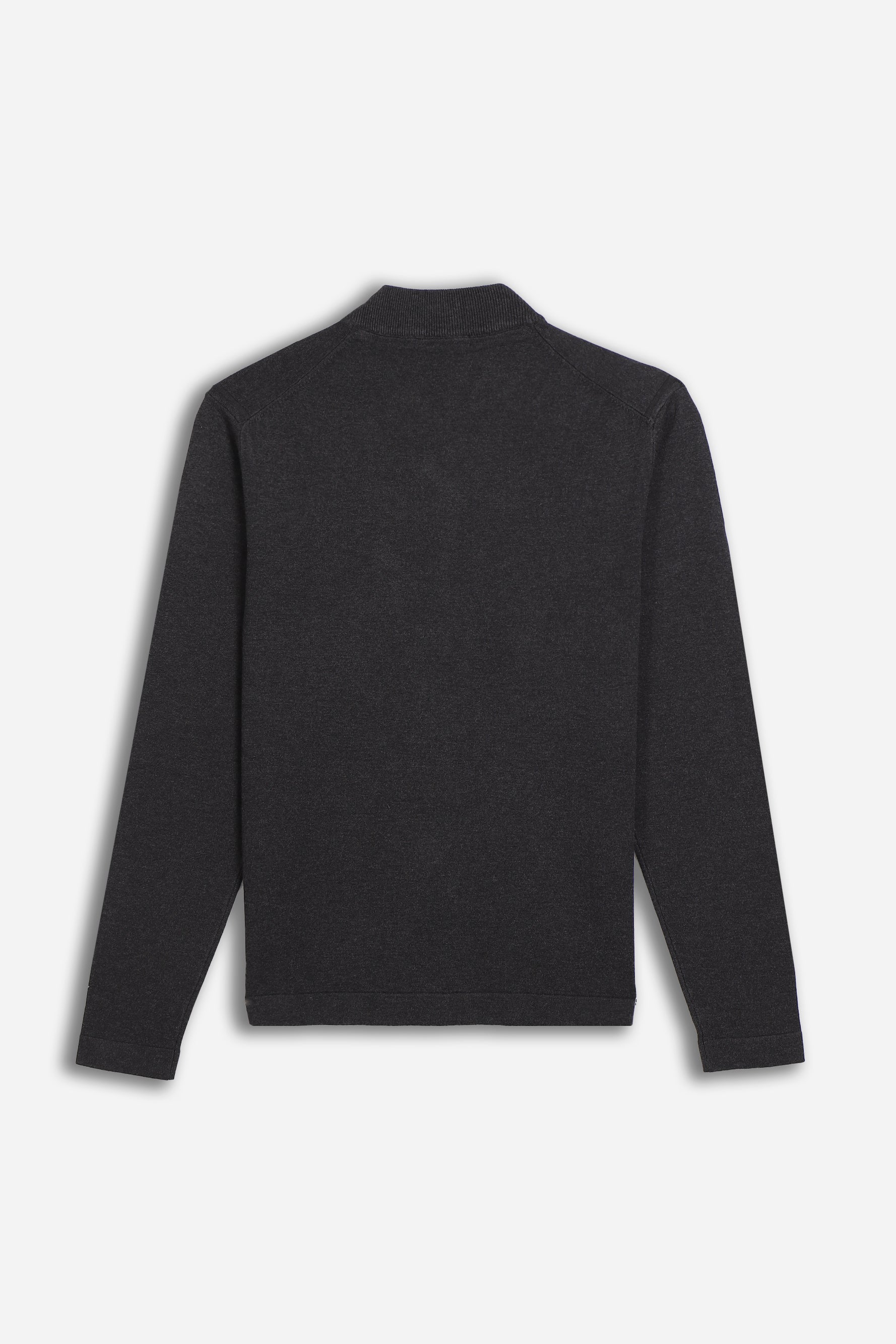 CARDIGAN CON ZIP E COLLO BOMBER M G.SCURO