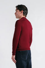 CARDIGAN CON ZIP E COLLO BOMBER VINACCIA