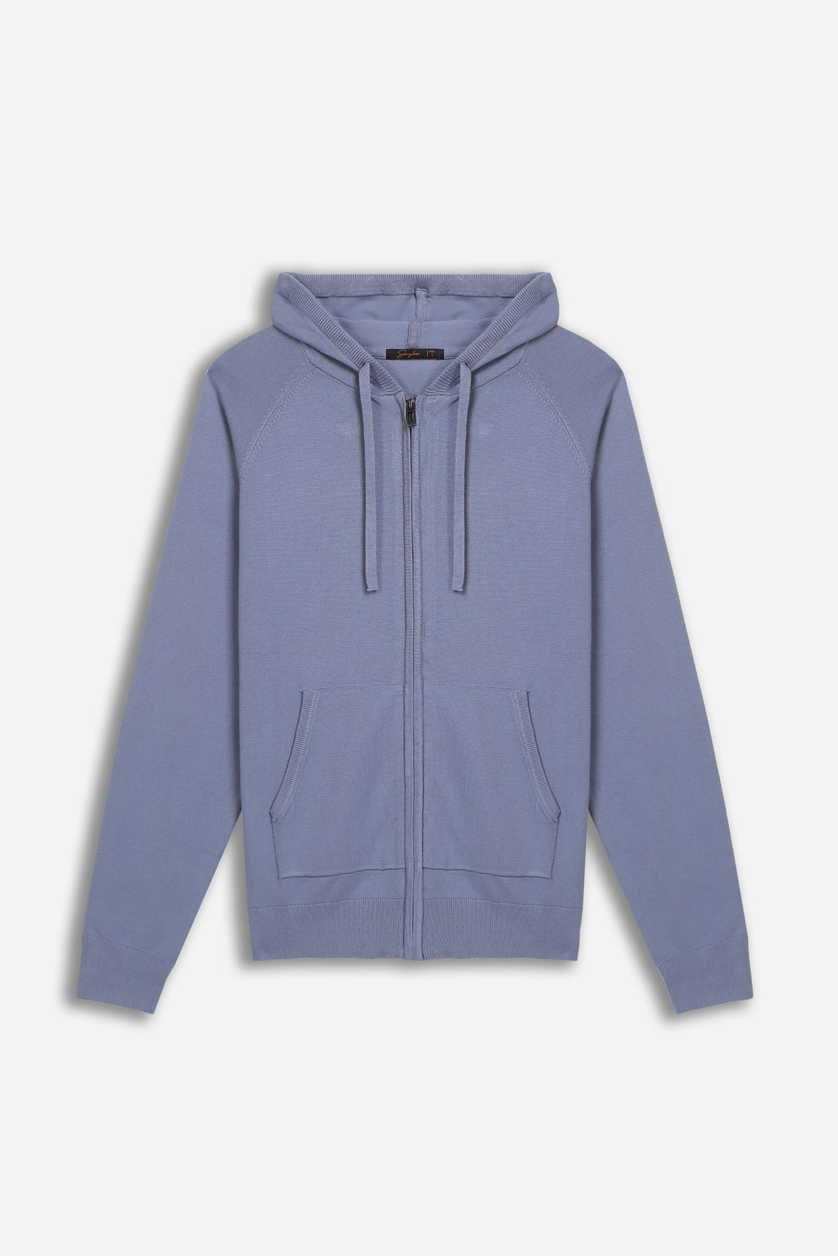 MAGLIA CON ZIP, CAPPUCCIO E MARSUPIO AVION