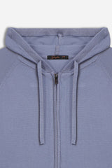 MAGLIA CON ZIP, CAPPUCCIO E MARSUPIO AVION