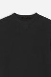 MAGLIA GIROCOLLO A COSTINE NERO