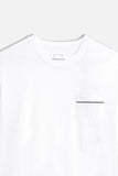 T-SHIRT SLUB CON TASCHINO BIANCO - Sonnybono