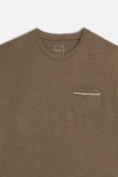 T-SHIRT SLUB CON TASCHINO FANGO - Sonnybono