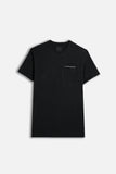 T-SHIRT SLUB CON TASCHINO NERO - Sonnybono