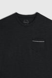 T-SHIRT SLUB CON TASCHINO NERO - Sonnybono