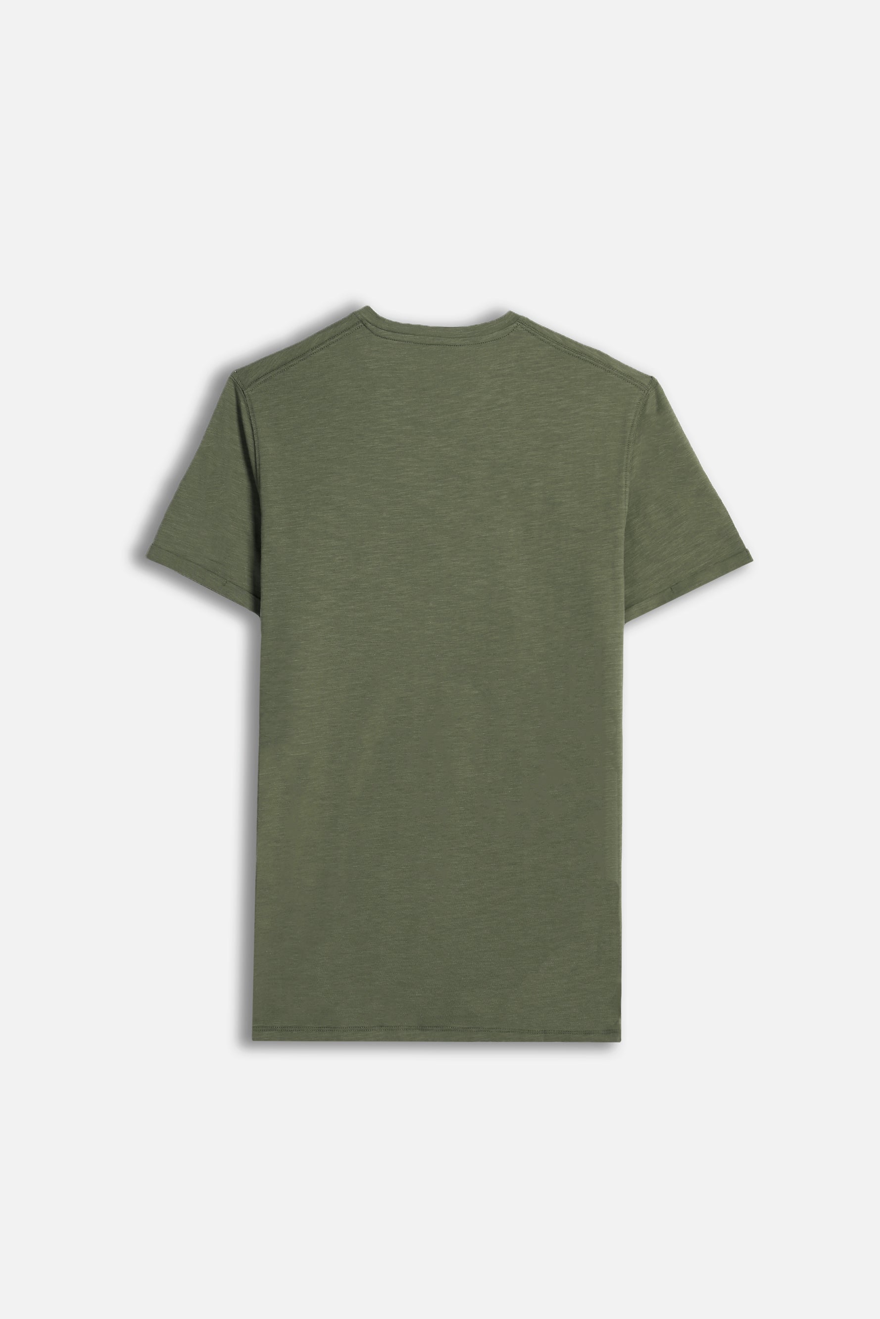 T-SHIRT SLUB CON TASCHINO VERDE MILITARE - Sonnybono