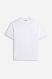 T-SHIRT GIROCOLLO BASIC CON DETTAGLIO BIANCO