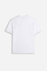 T-SHIRT GIROCOLLO BASIC CON DETTAGLIO BIANCO