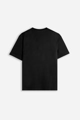 T-SHIRT GIROCOLLO BASIC CON DETTAGLIO NERO