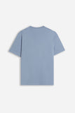 T-SHIRT GIROCOLLO BASIC CON DETTAGLIO POLVERE
