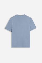 T-SHIRT GIROCOLLO BASIC CON DETTAGLIO POLVERE