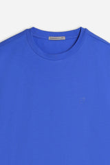 T-SHIRT GIROCOLLO BASIC CON DETTAGLIO ROYAL