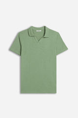 POLO SLUB COLLO DERBY SALVIA