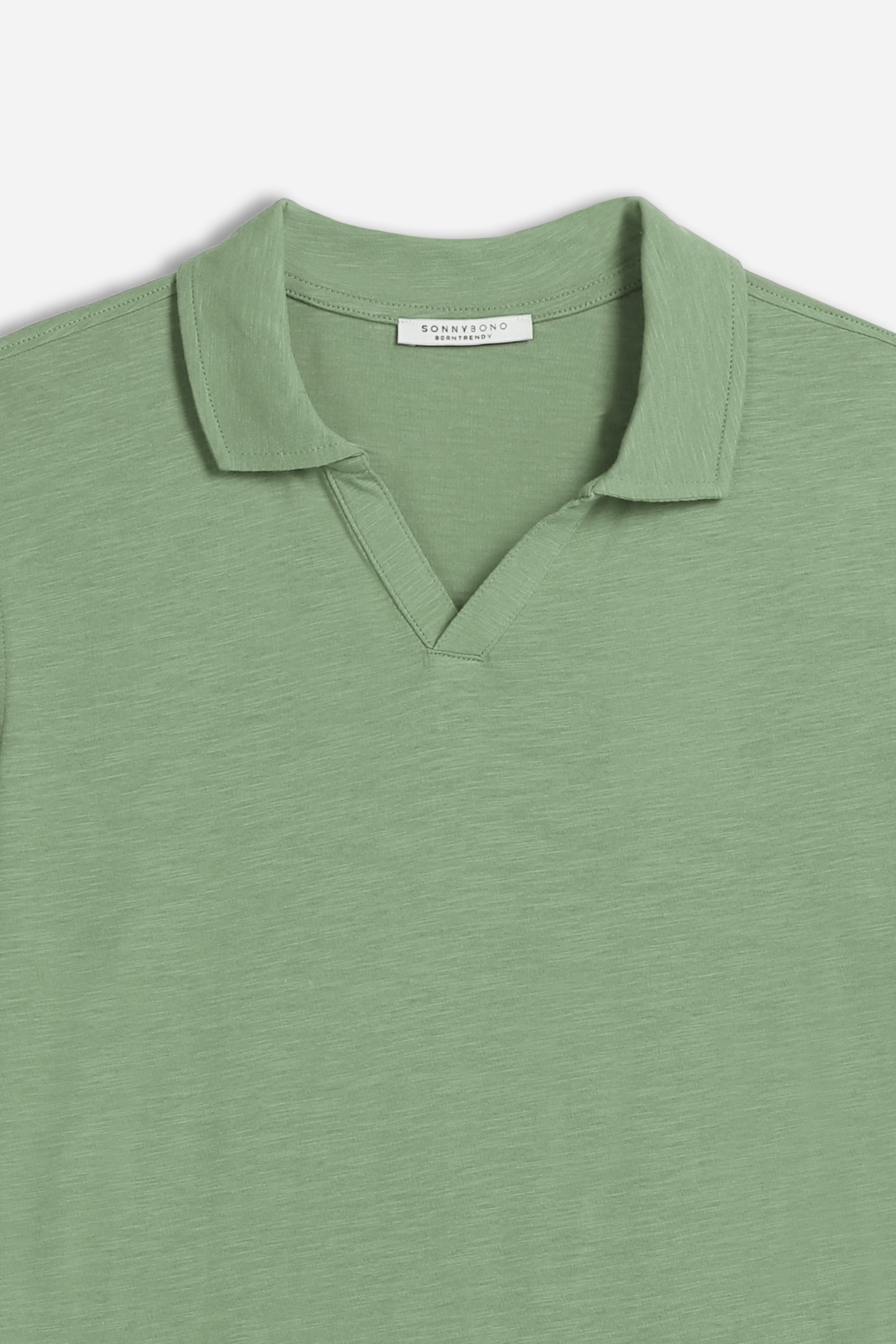 POLO SLUB COLLO DERBY SALVIA