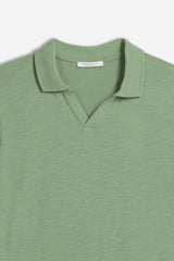 POLO SLUB COLLO DERBY SALVIA