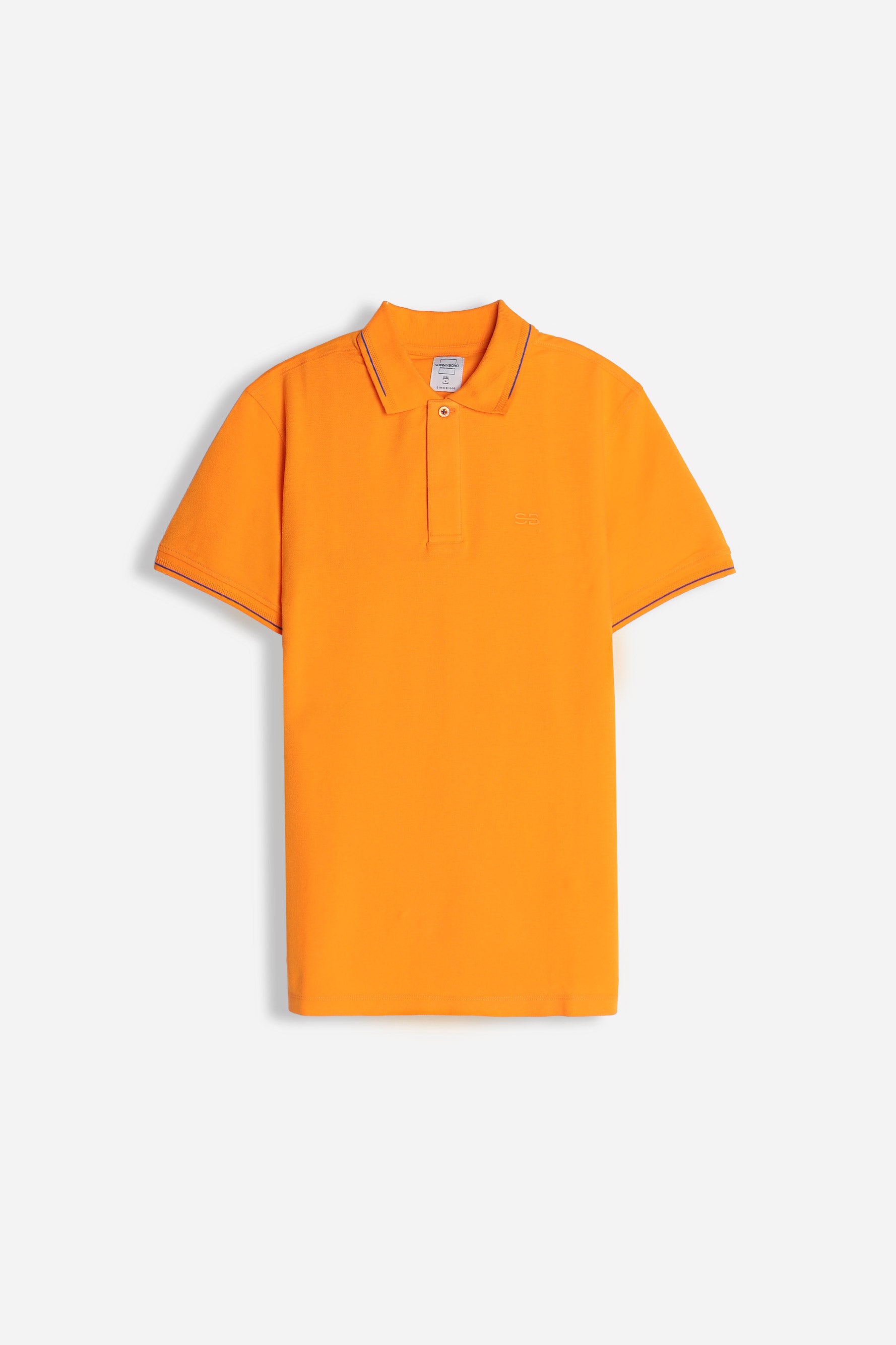 POLO IN PIQUET STRETCH ARANCIO 