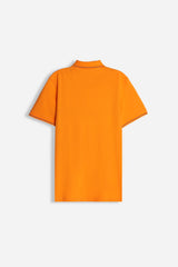 POLO IN PIQUET STRETCH ARANCIO