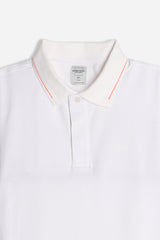 POLO IN PIQUET STRETCH BIANCO