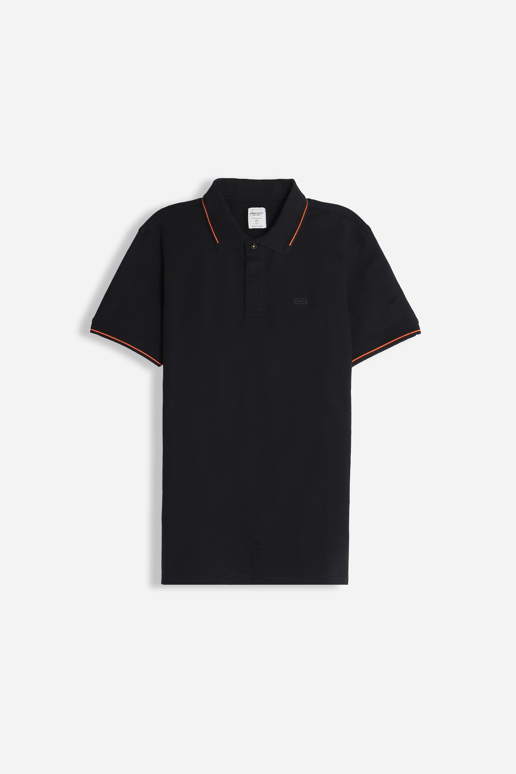 POLO IN PIQUET STRETCH NERO