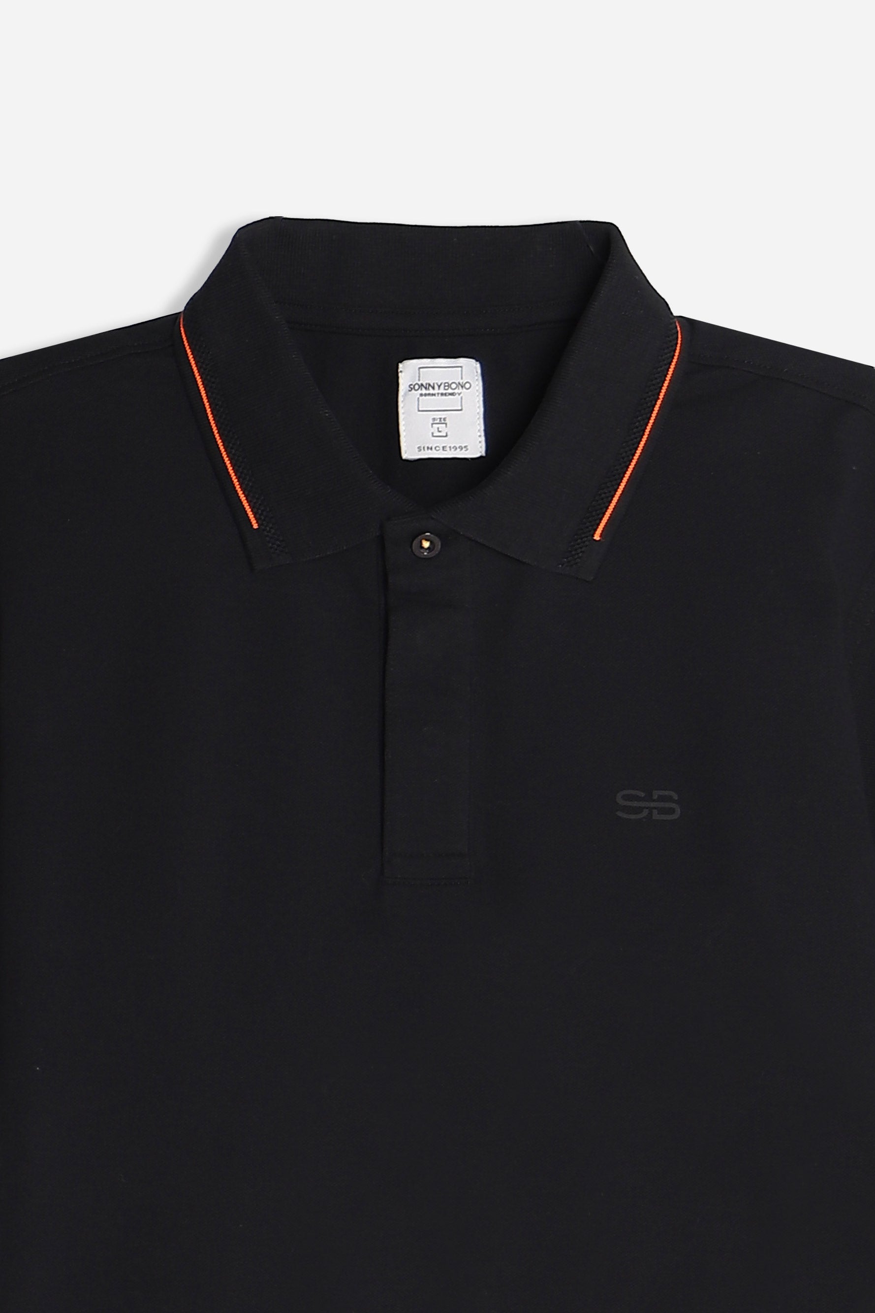 POLO IN PIQUET STRETCH NERO