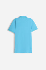 POLO IN PIQUET STRETCH TURCHESE