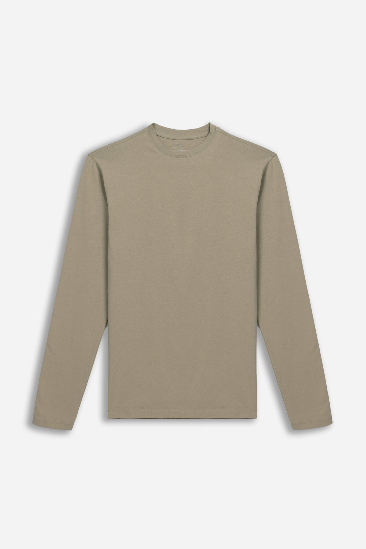 TS-TSHIRT GIROCOLLO MANICA LUNGA TORTORA
