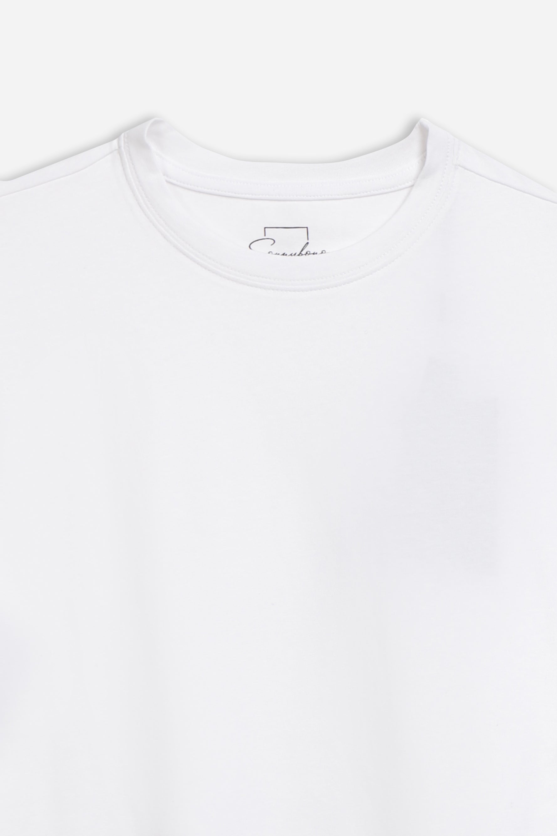 TS-TSHIRT GIROCOLLO MANICA LUNGA BIANCO