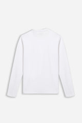 TS-TSHIRT GIROCOLLO MANICA LUNGA BIANCO