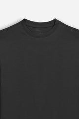 TS-TSHIRT GIROCOLLO MANICA LUNGA NERO