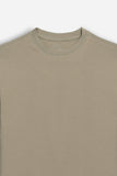 T-SHIRT STRETCH GIROCOLLO MANICA LUNGA TORTORA