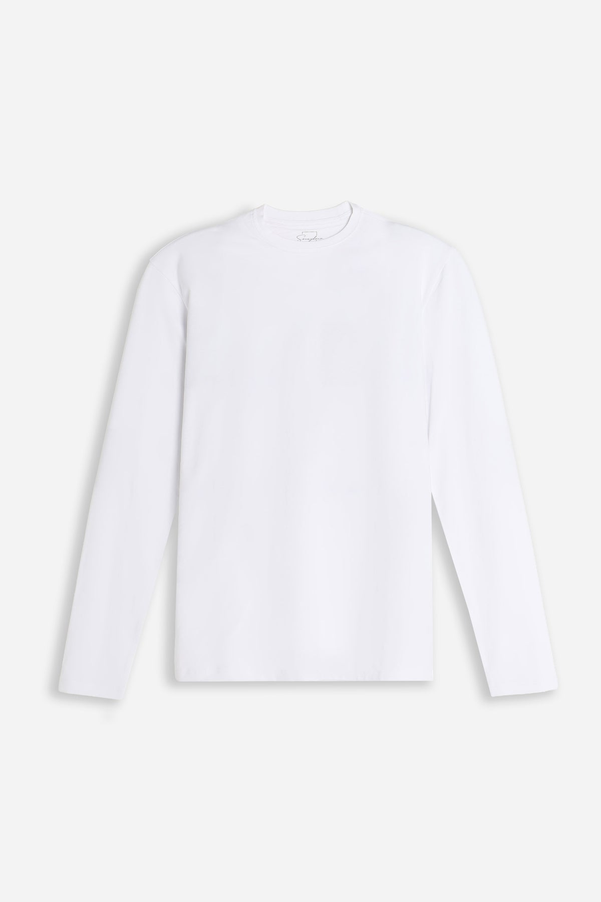 T-SHIRT STRETCH GIROCOLLO MANICA LUNGA BIANCO