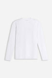 T-SHIRT STRETCH GIROCOLLO MANICA LUNGA BIANCO