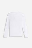 T-SHIRT STRETCH GIROCOLLO MANICA LUNGA BIANCO