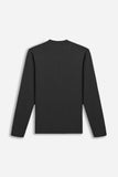 T-SHIRT STRETCH GIROCOLLO MANICA LUNGA NERO