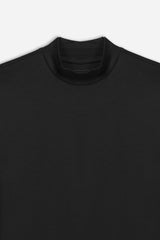 T-SHIRT LUPETTO MANICA LUNGA NERO