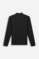 T-SHIRT LUPETTO MANICA LUNGA NERO