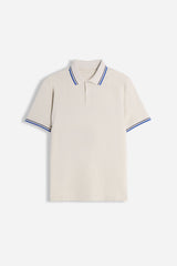 POLO IN PIQUET BASIC BEIGE CHIARO